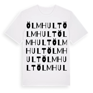 Ölmhult ordlek t-shirt – ekologisk bomull t-shirt från PinShirt