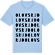Blue Soul t-shirt med Olovsrud ordlek t-shirt