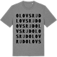 Mid Heather Gray t-shirt med Olovsrud ordlek t-shirt