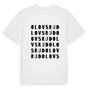 Olovsrud ordlek t-shirt – ekologisk bomull t-shirt från PinShirt
