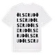 White t-shirt med Ölserud ordlek t-shirt