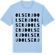Blue Soul t-shirt med Olserud ordlek t-shirt