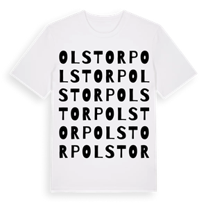Olstorp ordlek t-shirt – ekologisk bomull t-shirt från PinShirt