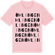 Pink Cotton t-shirt med Ömlingen ordlek t-shirt