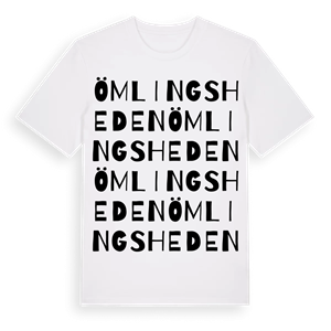 Ömlingsheden ordlek t-shirt – ekologisk bomull t-shirt från Pinshirt