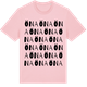 Pink Cotton t-shirt med Öna ordlek t-shirt