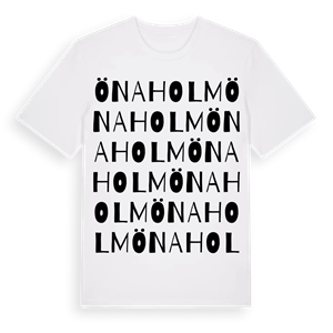 Önaholm ordlek t-shirt – ekologisk bomull t-shirt från PinShirt