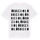 White t-shirt med Önnebol ordlek t-shirt
