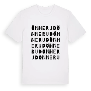Önnerud ordlek t-shirt – ekologisk bomull t-shirt från PinShirt