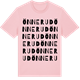 Pink Cotton t-shirt med Önnerud ordlek t-shirt