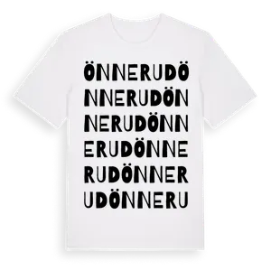 Önnerud ordlek t-shirt – ekologisk bomull t-shirt från Pinshirt