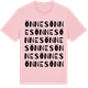 Pink Cotton t-shirt med Önnes ordlek t-shirt