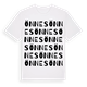 White t-shirt med Önnes ordlek t-shirt