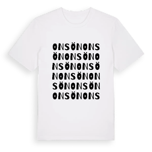 Onsön ordlek t-shirt – ekologisk bomull t-shirt från PinShirt