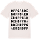 Vintage White t-shirt med Oppgården ordlek t-shirt