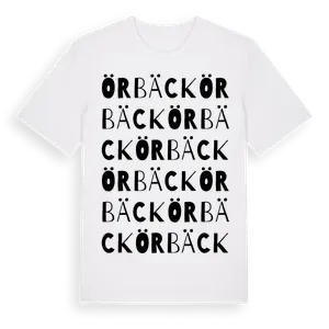 Örbäck ordlek t-shirt – ekologisk bomull t-shirt från Pinshirt