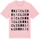 Pink Cotton t-shirt med Örbäcken ordlek t-shirt