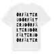 White t-shirt med Örfälterud ordlek t-shirt