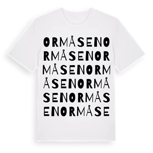 Ormåsen ordlek t-shirt – ekologisk bomull t-shirt från Pinshirt