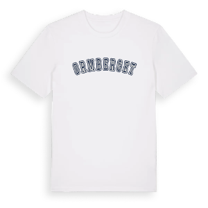 Ormberget college t-shirt – ekologisk bomull t-shirt från PinShirt