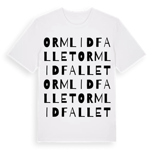 Ormlidfallet ordlek t-shirt – ekologisk bomull t-shirt från PinShirt