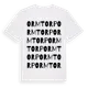 White t-shirt med Ormtorp ordlek t-shirt