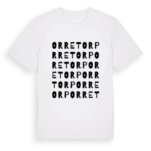 Orretorp ordlek t-shirt – ekologisk bomull t-shirt från PinShirt