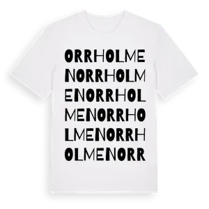 Orrholmen ordlek t-shirt – ekologisk bomull t-shirt från Pinshirt