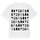 White t-shirt med Örtenäs ordlek t-shirt