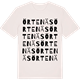 Vintage White t-shirt med Örtenäs ordlek t-shirt