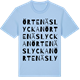Blue Soul t-shirt med Örtenäslyckan ordlek t-shirt