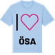 Blue Soul t-shirt med Jag älskar Ösa t-shirt stort tryck