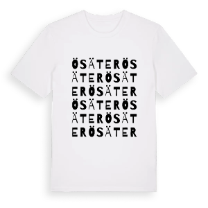 Ösäter ordlek t-shirt – ekologisk bomull t-shirt från PinShirt