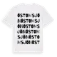 White t-shirt med Öst Om Sjön ordlek t-shirt