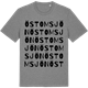 Mid Heather Gray t-shirt med Öst om sjön ordlek t-shirt
