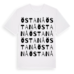 Östanå ordlek t-shirt – ekologisk bomull t-shirt från PinShirt