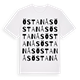 White t-shirt med Östanås ordlek t-shirt