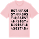 Pink Cotton t-shirt med Östanås ordlek t-shirt