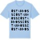 Blue Soul t-shirt med Östanmosse ordlek t-shirt