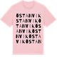 Pink Cotton t-shirt med Östanvik ordlek t-shirt