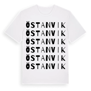 Östanvik ordlek t-shirt – ekologisk bomull t-shirt från PinShirt