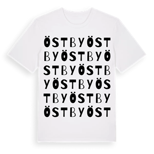 Östby ordlek t-shirt – ekologisk bomull t-shirt från PinShirt
