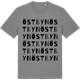 Mid Heather Gray t-shirt med Östbyn ordlek t-shirt