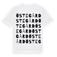 White t-shirt med Östegård ordlek t-shirt