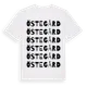 White t-shirt med Östegård ordlek t-shirt