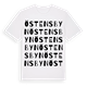 White t-shirt med Östensbyn ordlek t-shirt