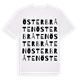 White t-shirt med Österbråten ordlek t-shirt