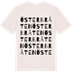 Vintage White t-shirt med Österbråten ordlek t-shirt