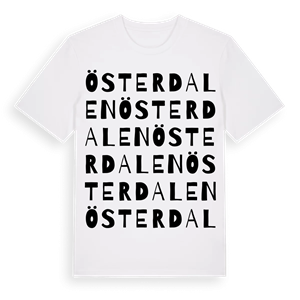 Österdalen ordlek t-shirt – ekologisk bomull t-shirt från PinShirt