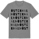 Mid Heather Gray t-shirt med Östermalm ordlek t-shirt